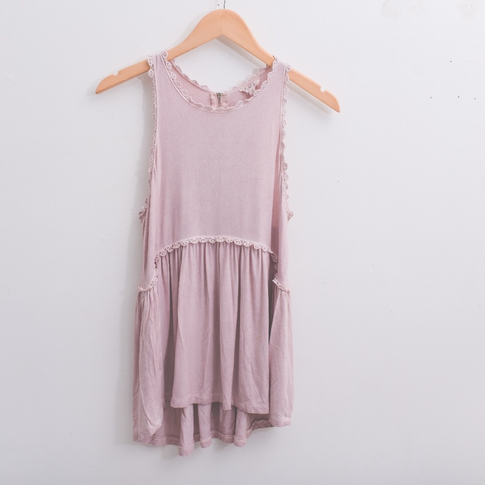 POL rose pink oversized tank